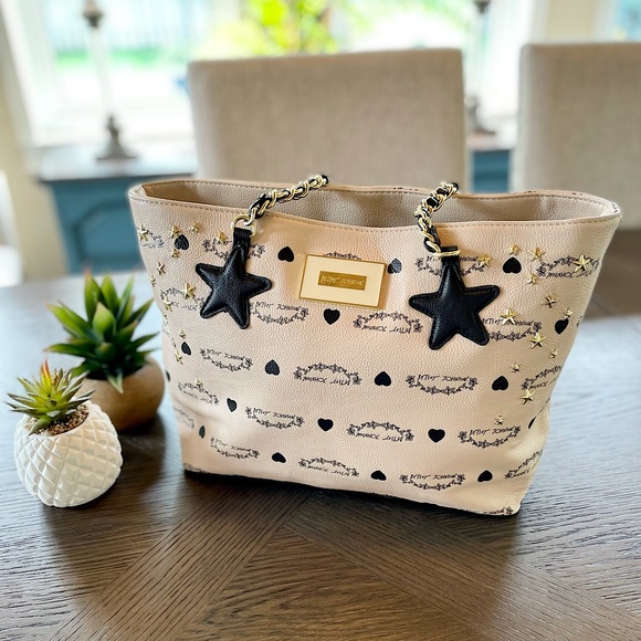Betsey Johnson Handbags - NWOT Betsey Johnson unique star studded tote